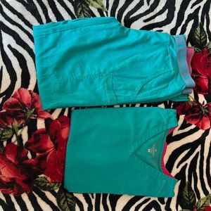 Medcouture Teal Scrub Set